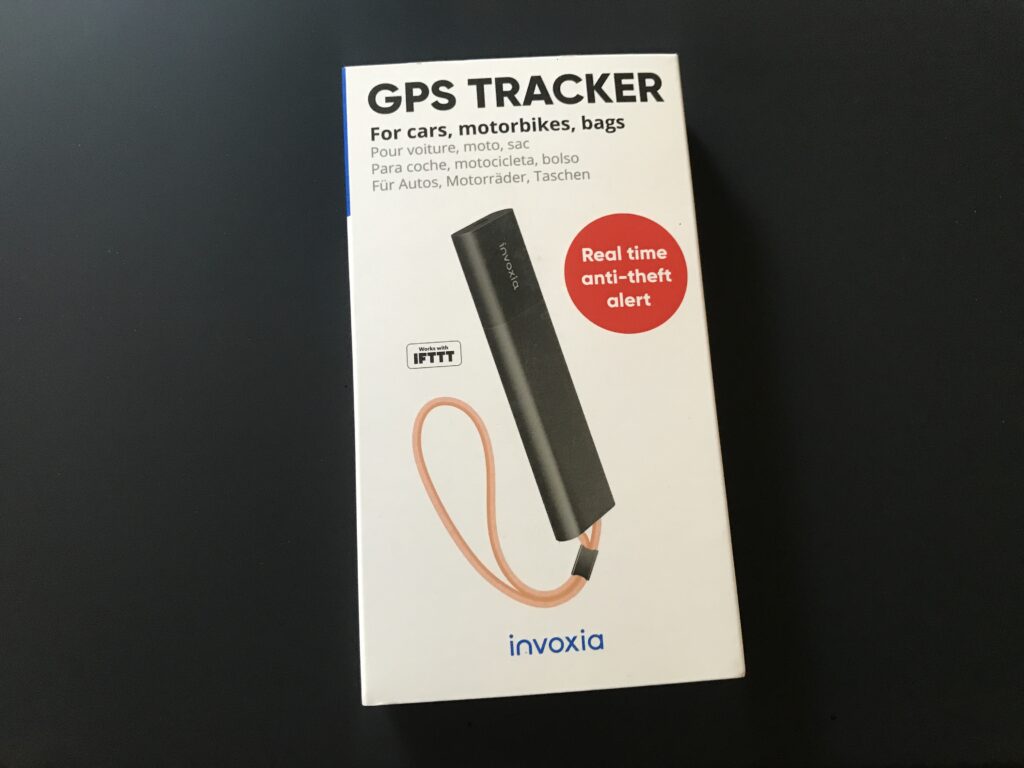 Invoxia Anti-theft Geolocation Tracker, Black